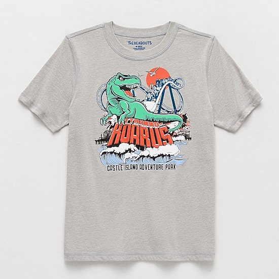 Thereabouts Little & Big Kid Boys Easy-on + Easy-off Sensory Friendly Crew Neck Short Sleeve Adaptive Regular Fit Graphic T-Shirt
