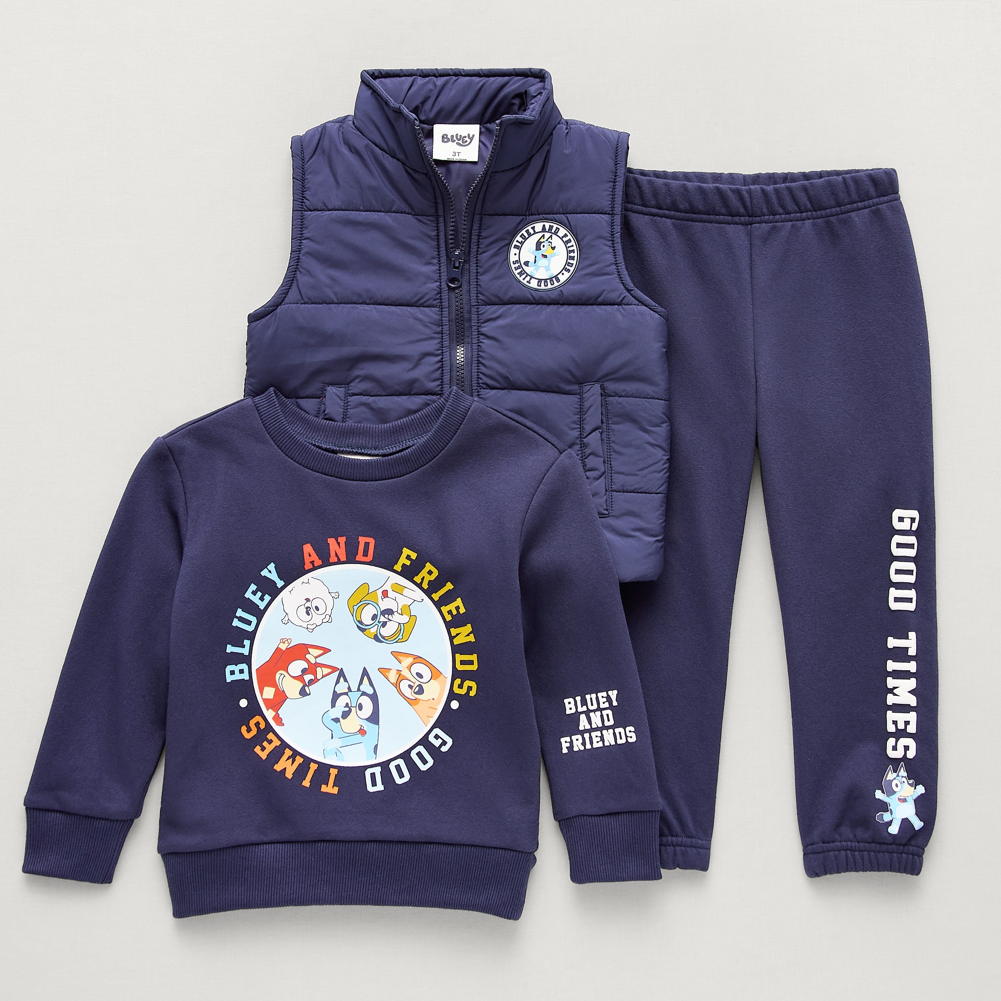 Toddler Boys Bluey 3-pc. Pant Set