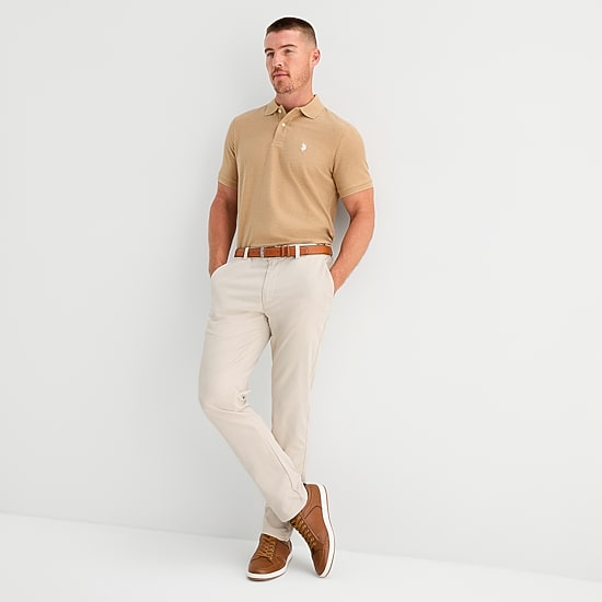 U.S. Polo Assn. Ultimate Pique Mens Classic Fit Short Sleeve Polo Shirt