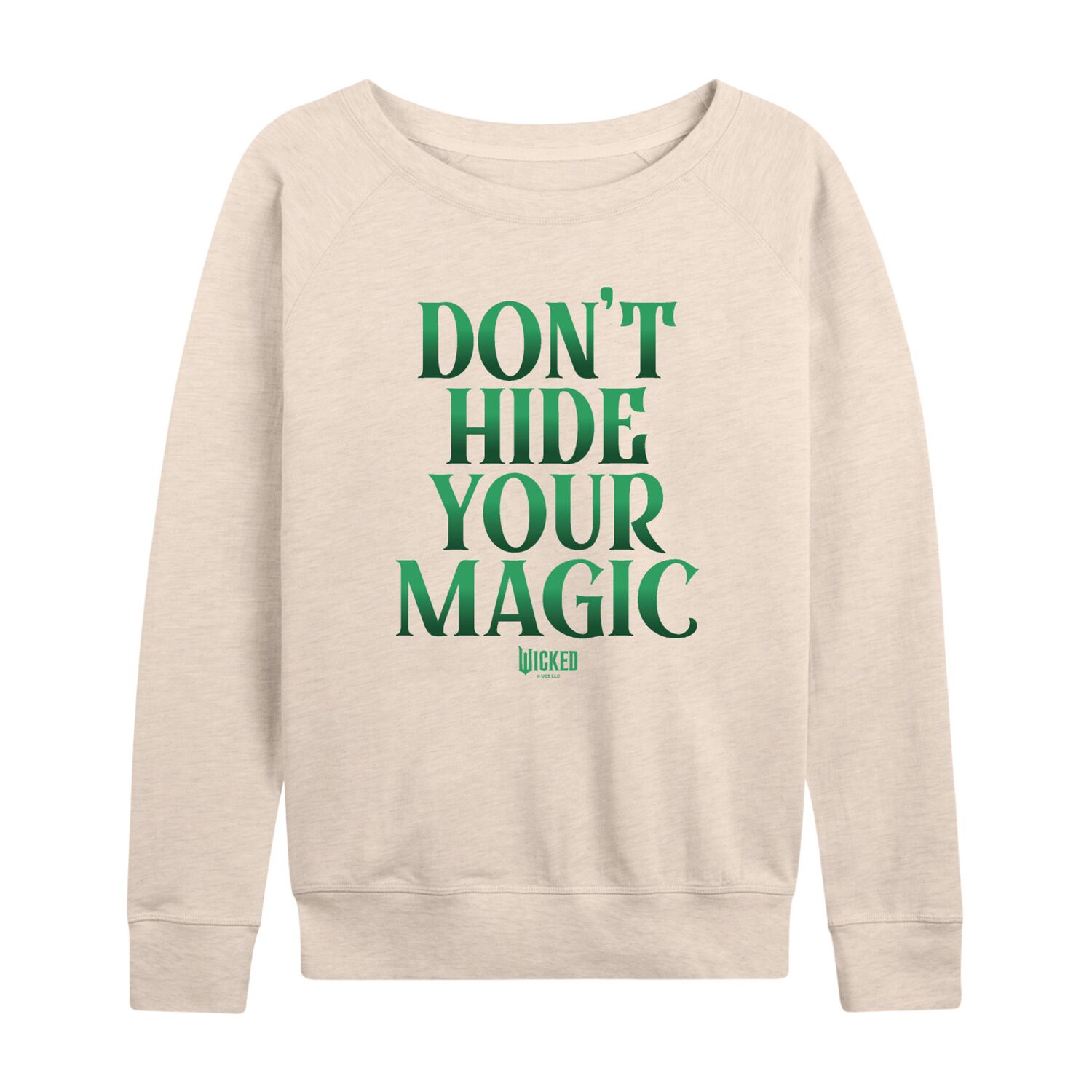Wicked Magic Womens Round Neck Long Sleeve Regular Fit Graphic T-Shirt