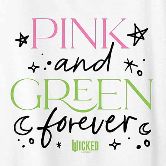 Wicked Pink And Green Womens Crew Neck Short Sleeve Regular Fit Wicked Graphic T-Shirt