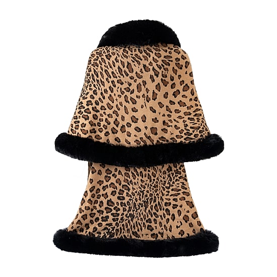 Karla Hanson Aspen Ruana Womens 3/4 Sleeve Animal Poncho