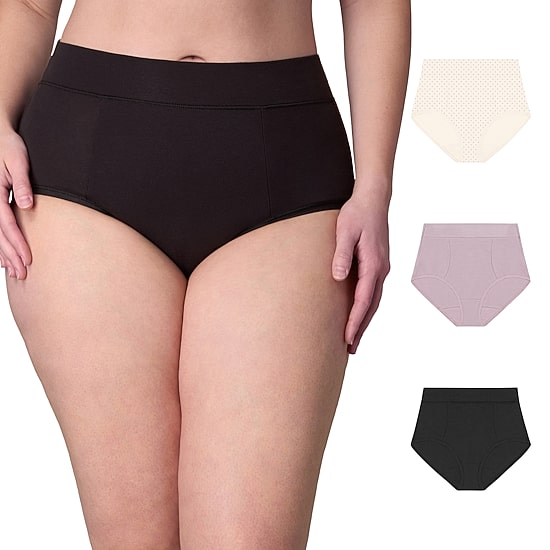 Playtex® Cotton Stretch  3-Pack Moisture Wicking Tummy Control Brief Underwear USCSBF