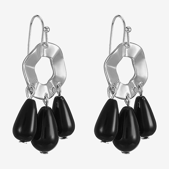 Mixit Silver Tone Womens Drop Earrings