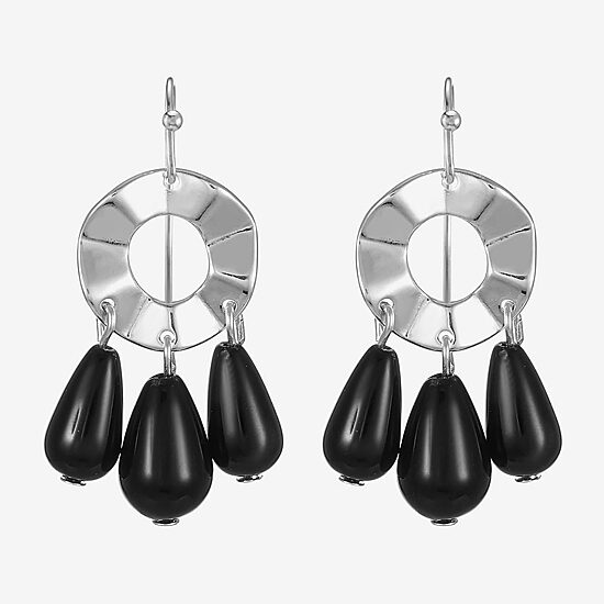 Mixit Silver Tone Womens Drop Earrings
