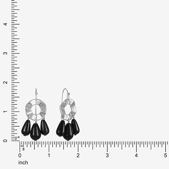 Mixit Silver Tone Womens Drop Earrings