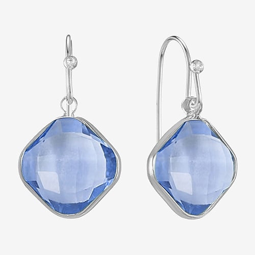 Liz Claiborne Womens Drop Earrings In Blue