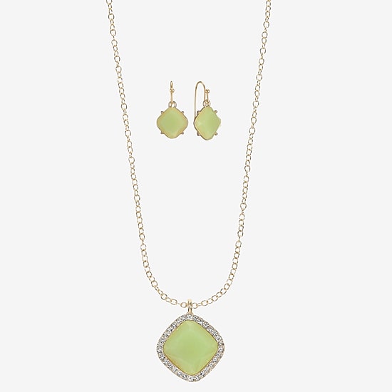 Liz Claiborne Womens Glass 2-pc. Jewelry Set