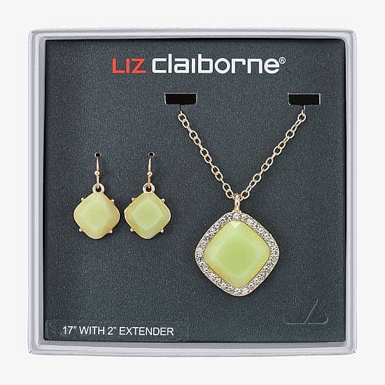 Liz Claiborne Womens Glass 2-pc. Jewelry Set