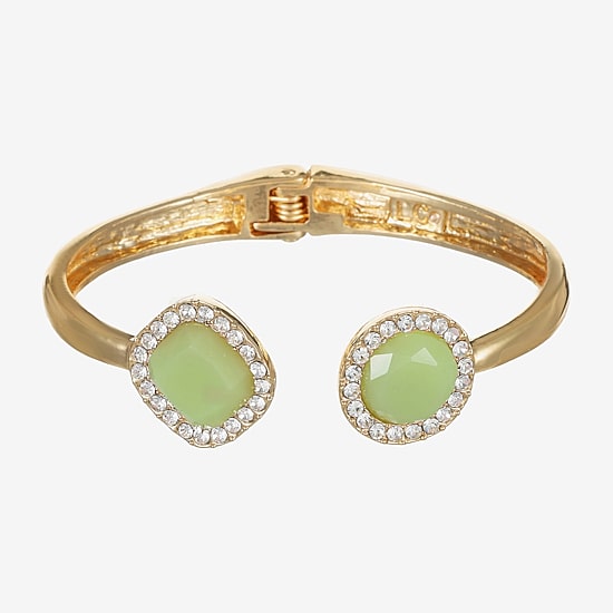 Liz Claiborne Womens Glass Bangle Bracelet