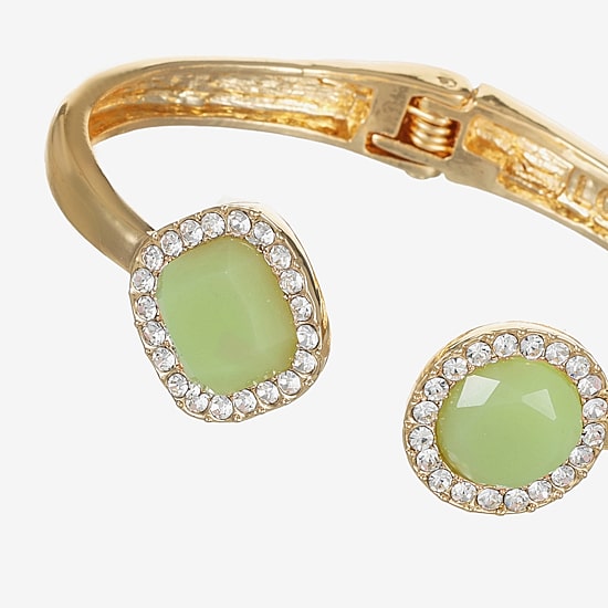Liz Claiborne Womens Glass Bangle Bracelet