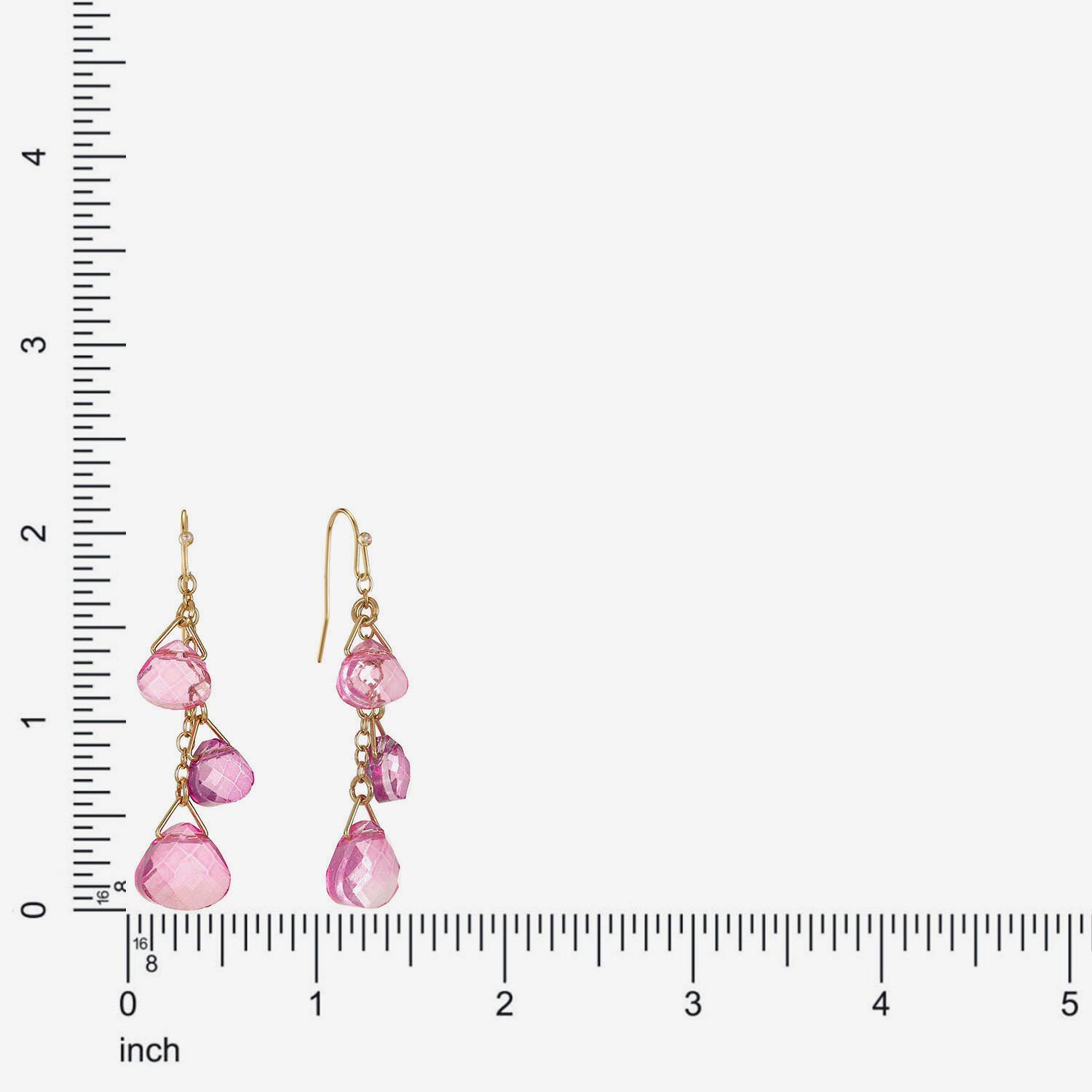 Liz Claiborne Womens Drop Earrings