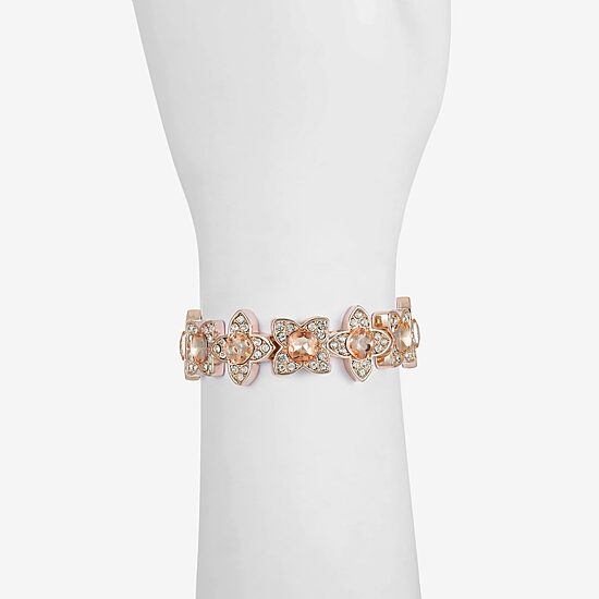 Monet Jewelry Womens Orange Clover Stretch Bracelet