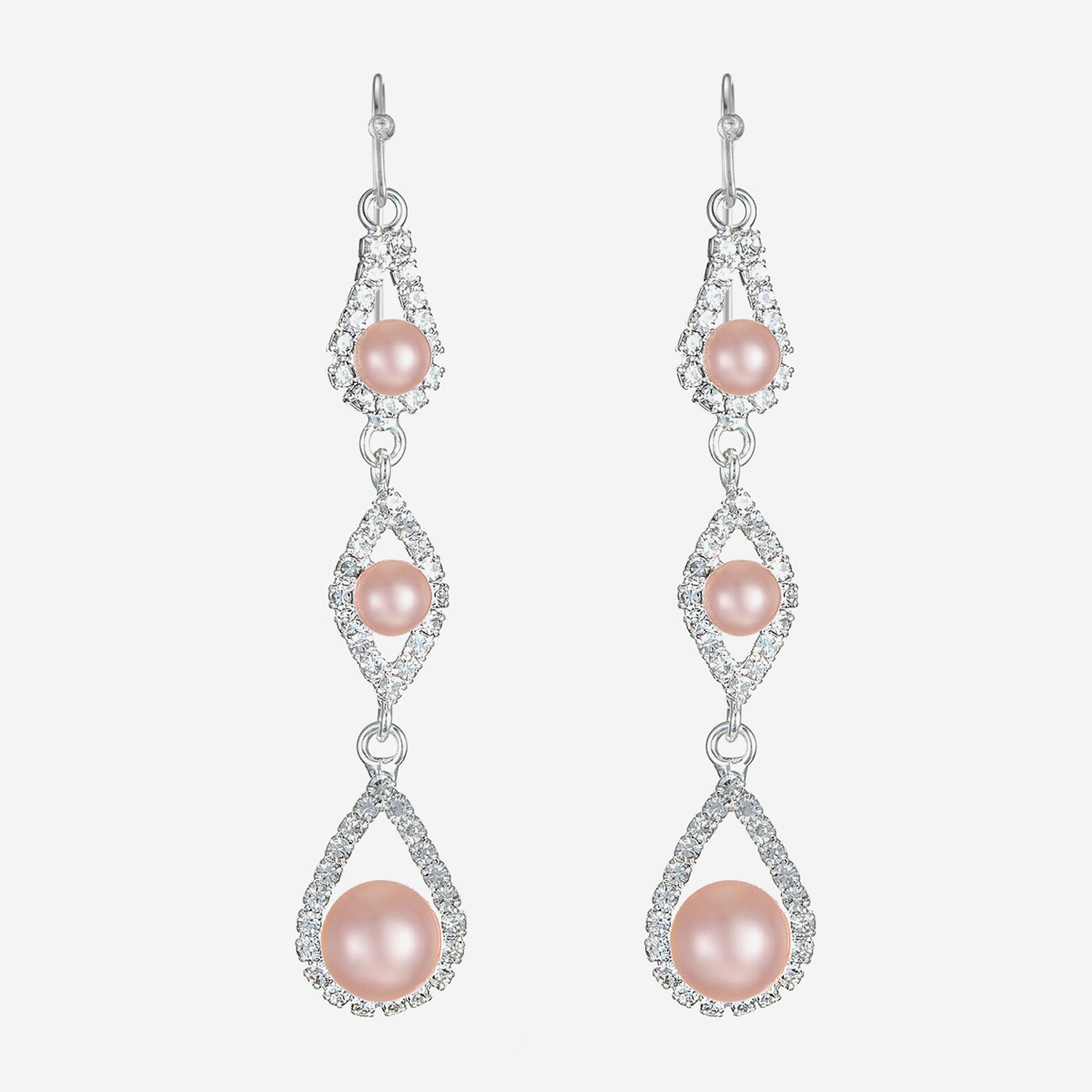 Monet Jewelry Timeless Womens Glass Simulated Pearl Round Hypoallergenic Drop Earrings