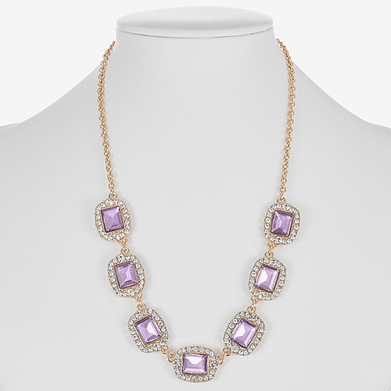 Monet Jewelry Womens Blue 17 Inch Collar Necklace
