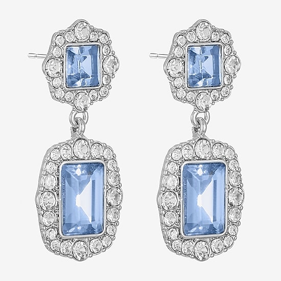 Monet Jewelry Womens Glass Hypoallergenic Drop Earrings