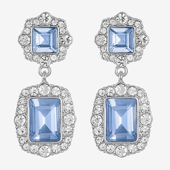Monet Jewelry Womens Glass Hypoallergenic Drop Earrings
