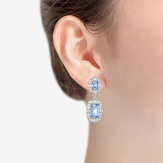Monet Jewelry Womens Glass Hypoallergenic Drop Earrings