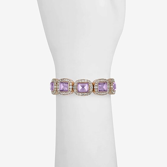 Monet Jewelry Womens Glass Stretch Bracelet