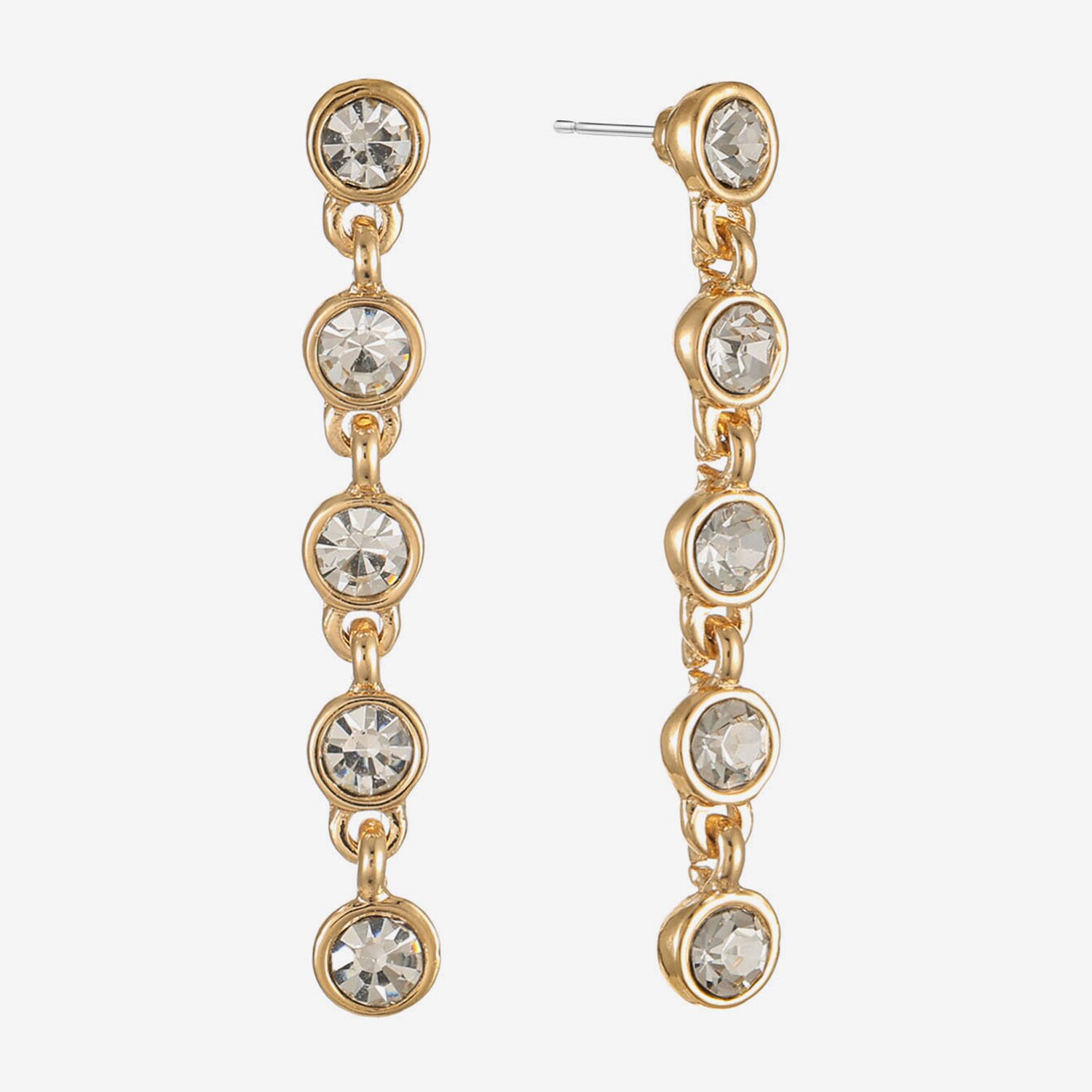 Liz Claiborne Womens Glass Hypoallergenic Drop Earrings