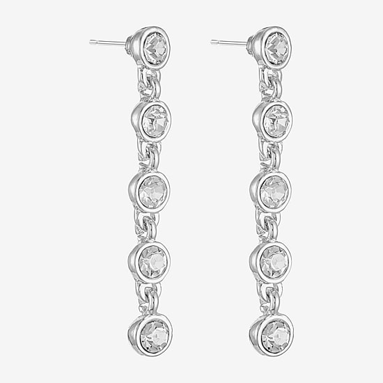 Liz Claiborne Womens Glass Hypoallergenic Drop Earrings