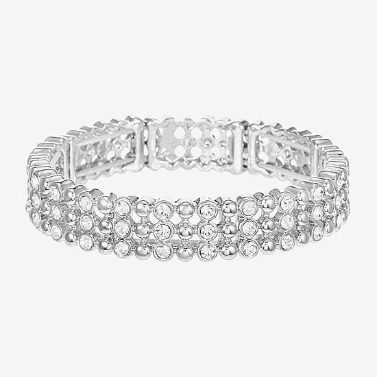 Liz Claiborne Womens Glass Stretch Bracelet