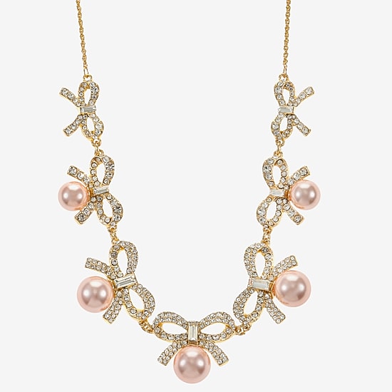 Monet Jewelry Gold Tone Womens 17 Inch Collar Necklace