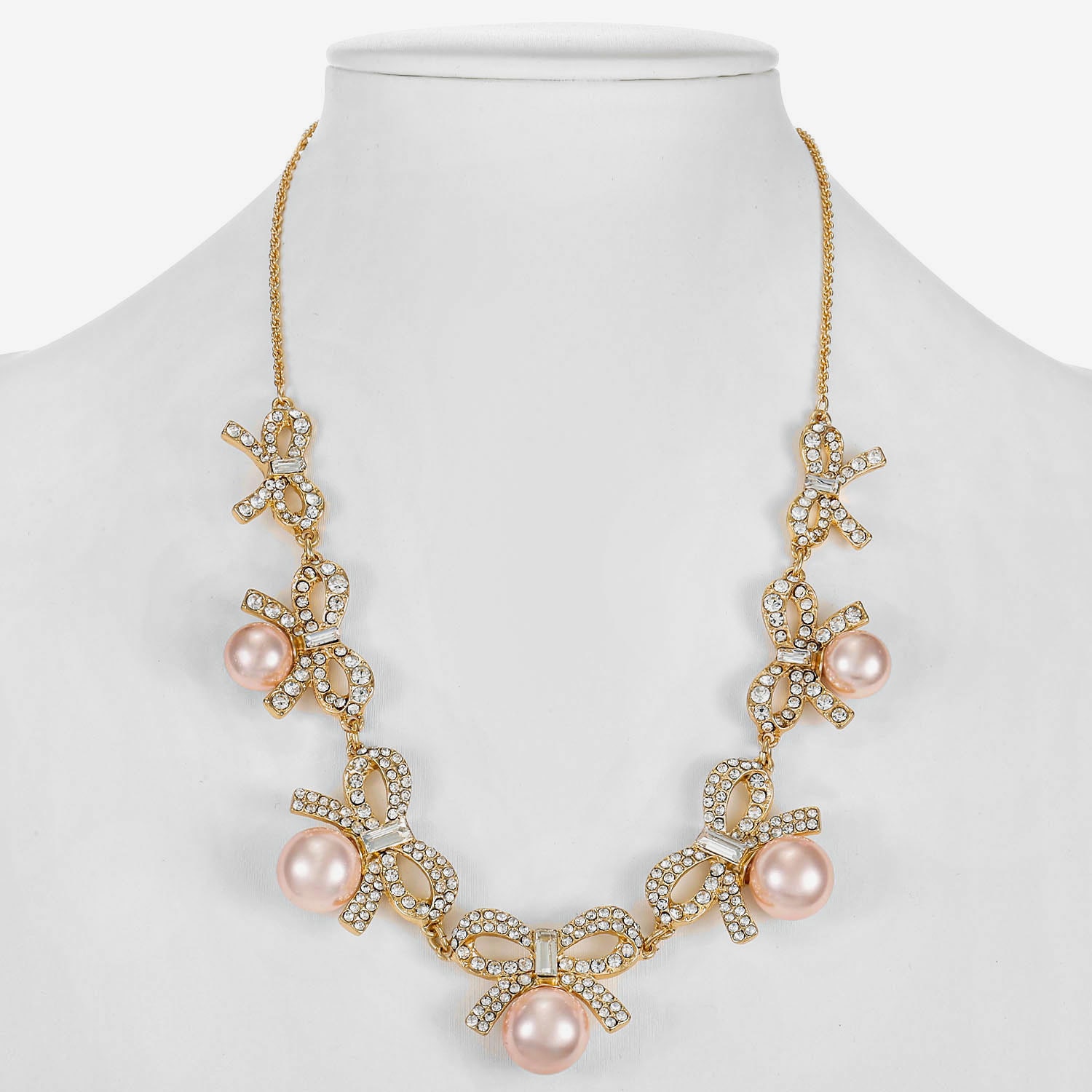 Monet Jewelry Gold Tone Womens 17 Inch Collar Necklace