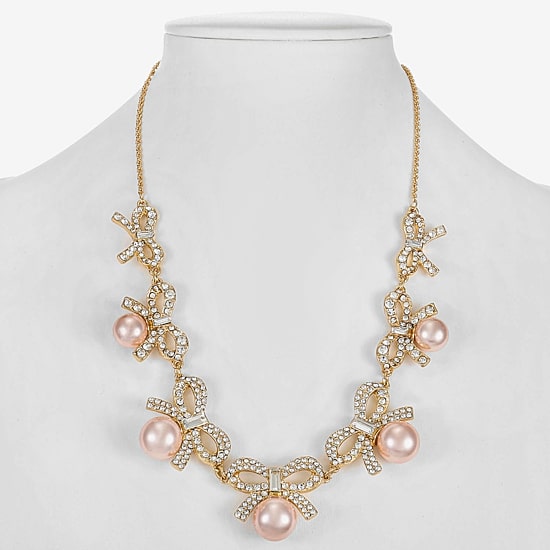 Monet Jewelry Gold Tone Womens 17 Inch Collar Necklace