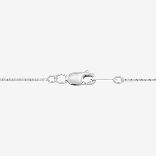 Limited Quantities! Womens Lab Created White Sapphire Sterling Silver Heart 18 Inch Pendant Necklace