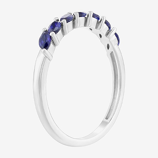 Limited Quantities! Womens Lab Created Blue Sapphire 10K Gold Band
