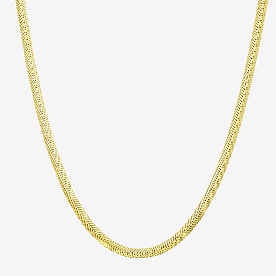 Womens 14K Gold 18 Inch Snake Chain Necklace