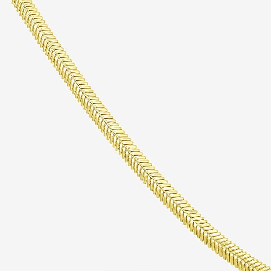 Womens 14K Gold 18 Inch Snake Chain Necklace
