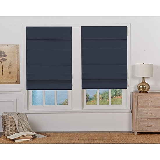 Dover Cordless Room Darkening Roman Shade