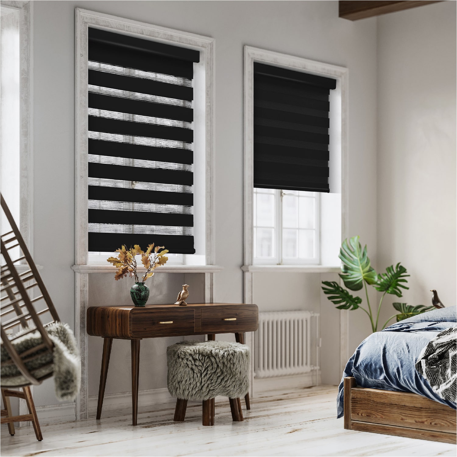 Dover Day & Night Energy Saving Cordless Light-Filtering Roller Shade