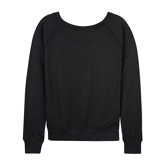 Disney Mickey Silhouette Christmas Womens Round Neck Long Sleeve Regular Fit Mickey and Friends Graphic T-Shirt