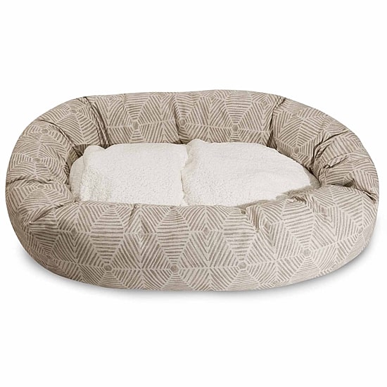 Majestic Pet Charlie Sherpa Bagel Pet Bed