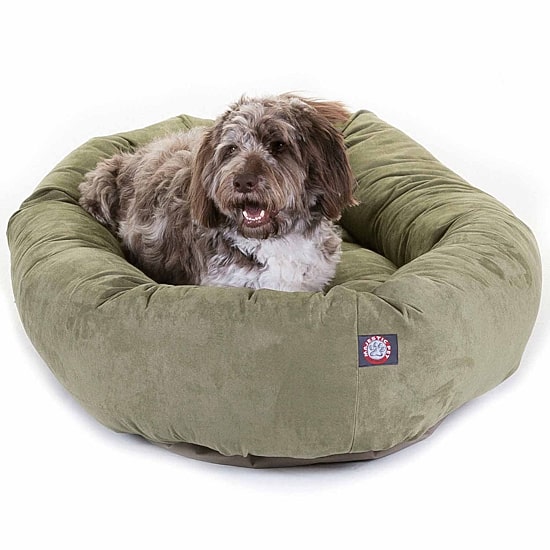 Majestic Pet Suede Bagel Pet Bed