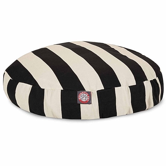 Majestic Pet Vertical Stripe Round Pet Bed