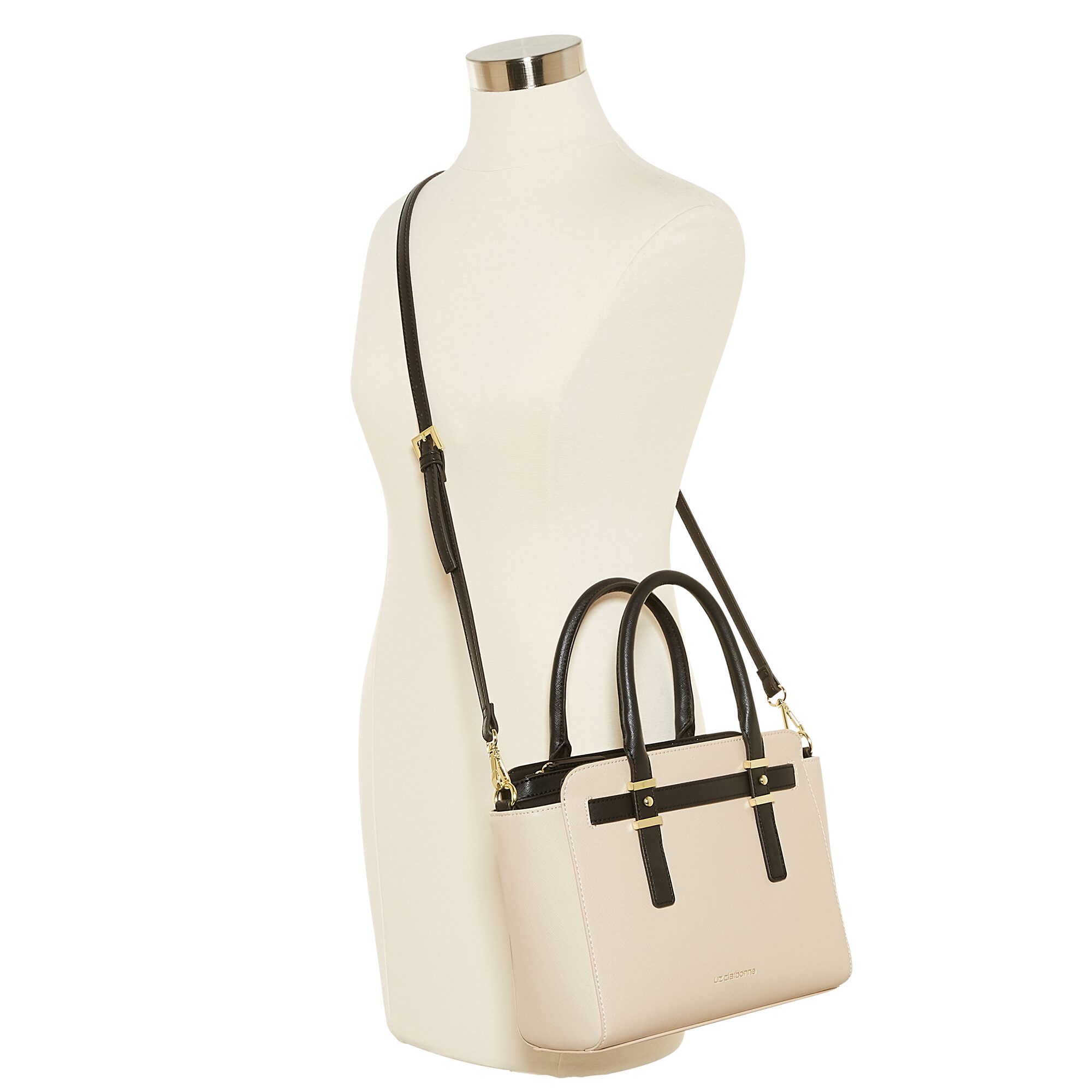 Liz Claiborne Mini Tuxedo Tote Bag