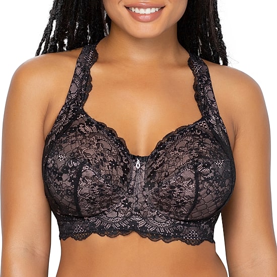 Curvy Couture Luxe Lace Wireless Bra-1320