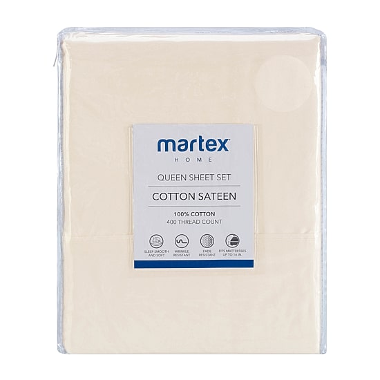 Martex Sateen 400tc Sheet Set