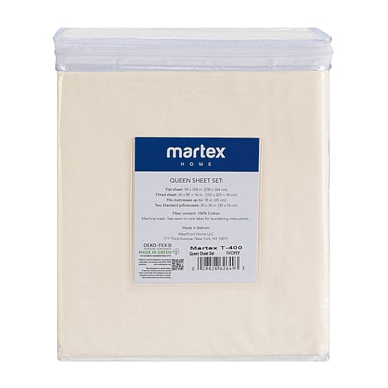 Martex Sateen 400tc Sheet Set
