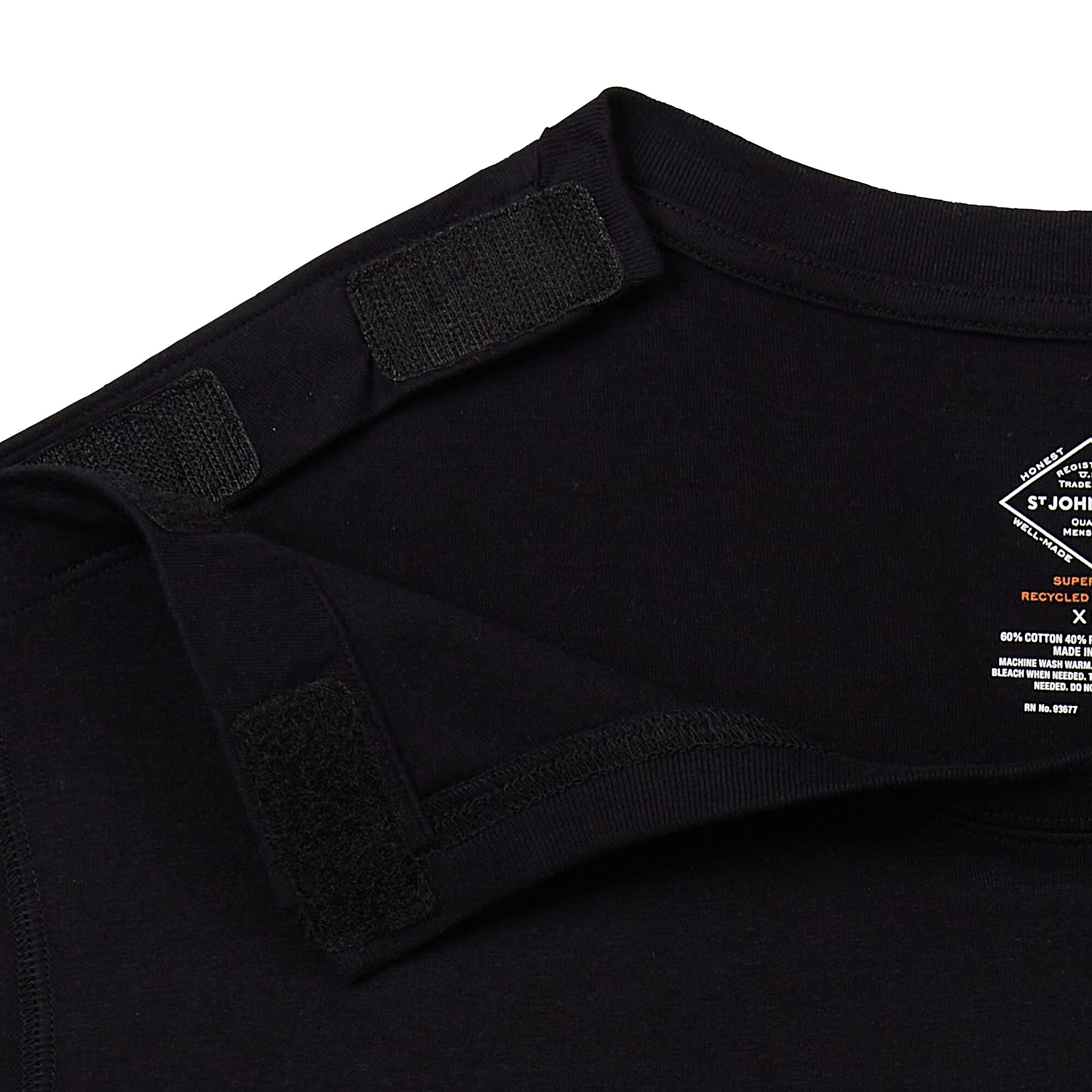 St. John's Bay Super Soft Mens Easy-on + Easy-off Crew Neck Short Sleeve Adaptive Big and Tall T-Shirt