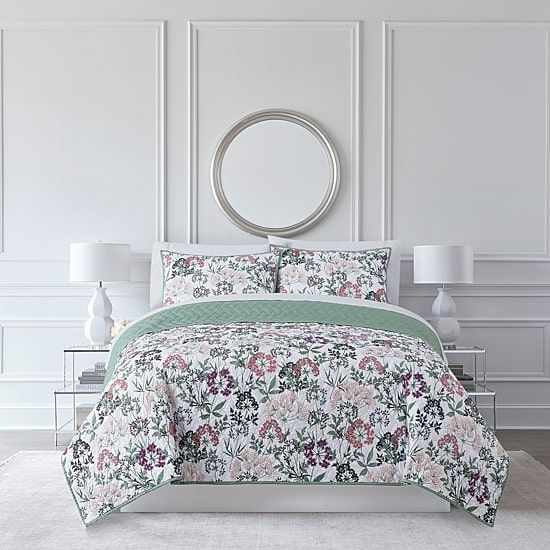 Home Expressions Avery Floral Quilt Set