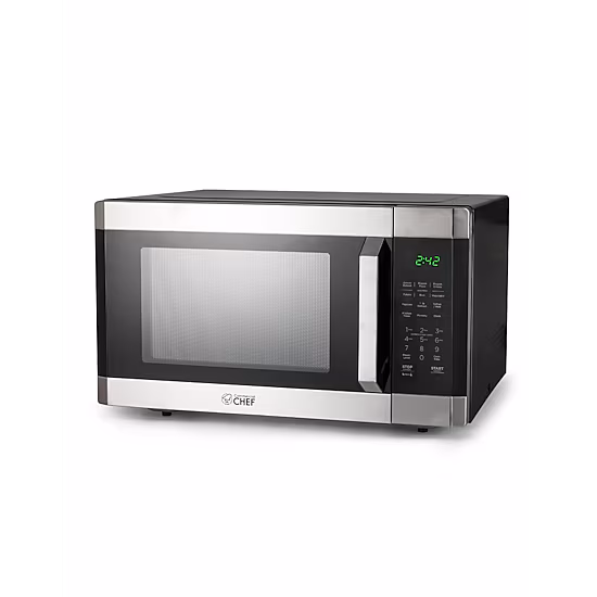COMMERCIAL CHEF 1.6 Cu. Ft. Countertop Microwave with Touch Controls & 10 Power Levels