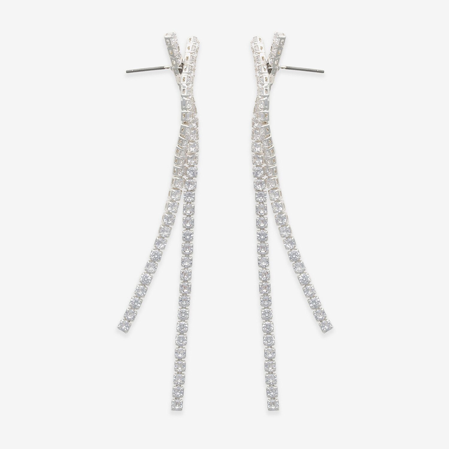 Mixit Womens Cubic Zirconia Drop Earrings