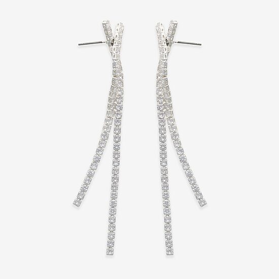 Mixit Womens Cubic Zirconia Drop Earrings