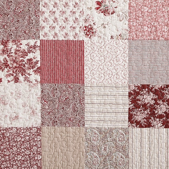 Laura Ashley Celi Patchwork Reversible Quilt Set