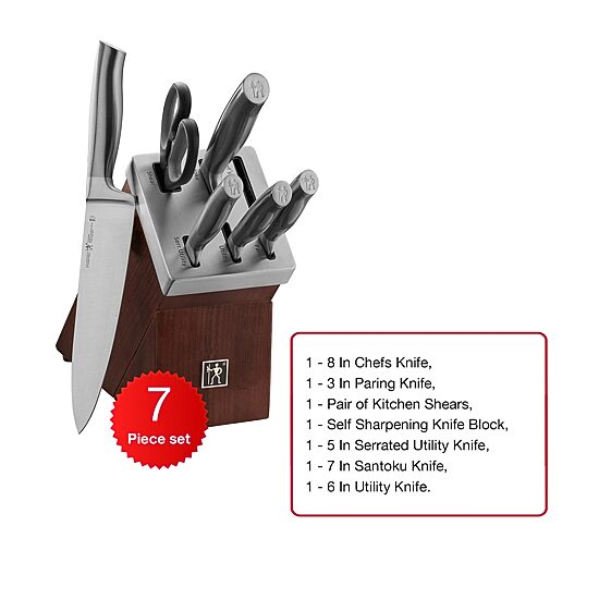 Henckels Graphite 7-Pc. Self Sharpening Knife Block Set